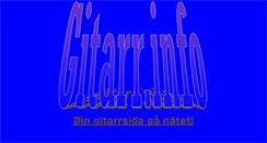 Desktop Screenshot of gitarr.info